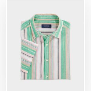 Vineyard vines Cotton Short-Sleeve Awning Stripe Shirt